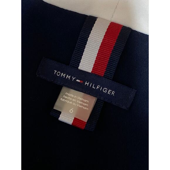 Tommy Hilfiger Faux Double-Breasted Open Front Long Sleeve Blazer Coat Jacket 6 - Picture 4 of 5